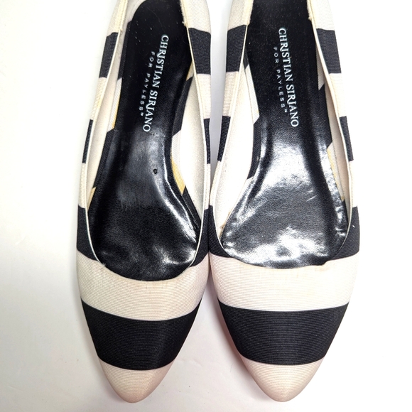 Christian Siriano striped flats - Picture 1 of 5